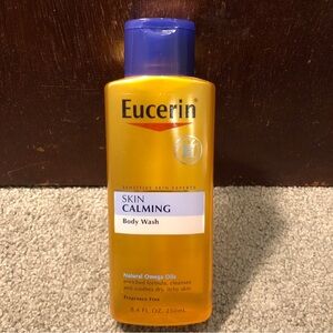 Eucerin Skin Calming Body Wash for Dry & Itchy Skin Fragrance Free, 8.4oz